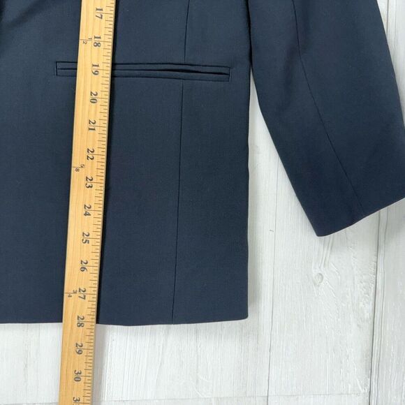 Anthropologie Maeve Double Breasted Blazer Women 16P Navy Oversized Office - Picture 14 of 16